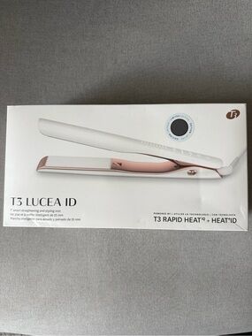 T3 Lucea ID White + Rose Gold Flat Iron new